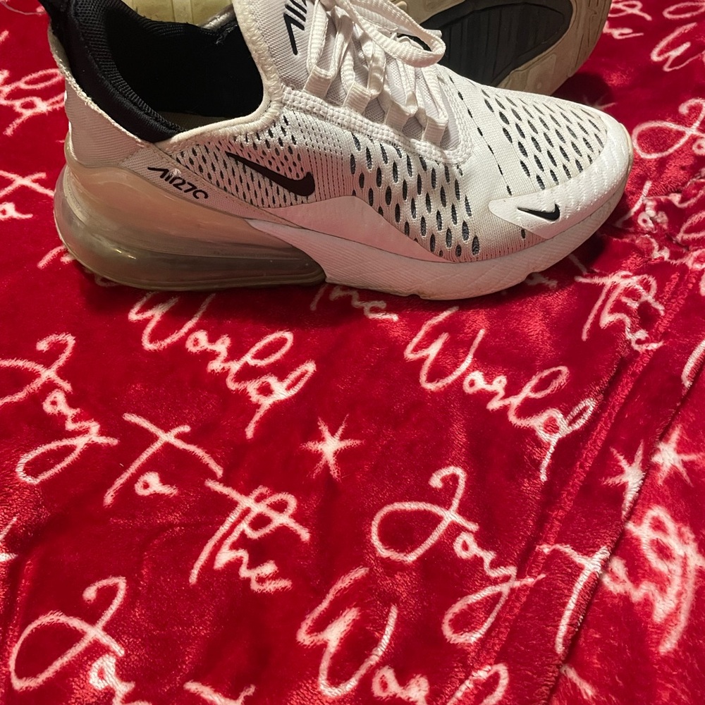 Nike Air Max 270 White and Black Sneakers